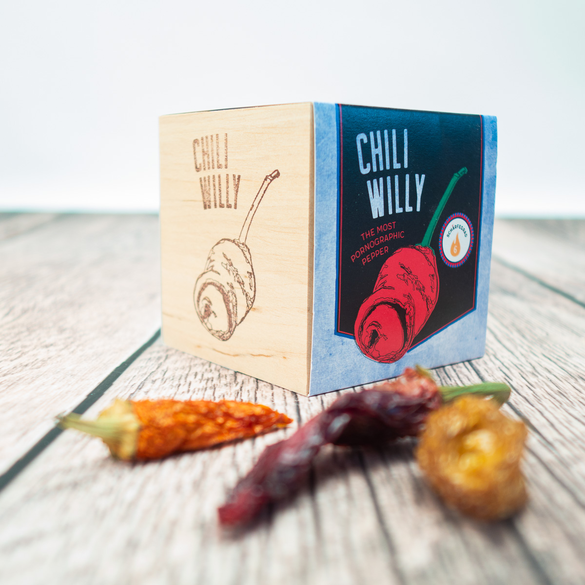 Ecocube - chili i trækube