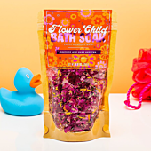 Badesalt med tørrede blomster