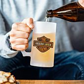 Personligt ølkrus til motorcykel