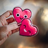 Håndvarmere i hjerteform