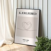 Personlig plakat med symbol og tekst