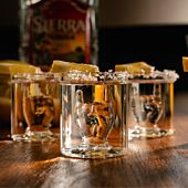 Rockhand shotglas sæt med 4 stk