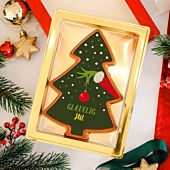 Personlig chokolade som et juletræ Grinch