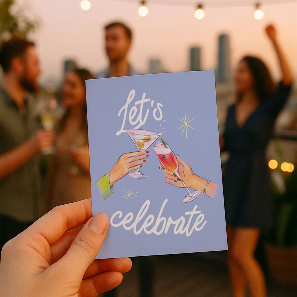 Personalisierbare Geschenkkarte Celebrate