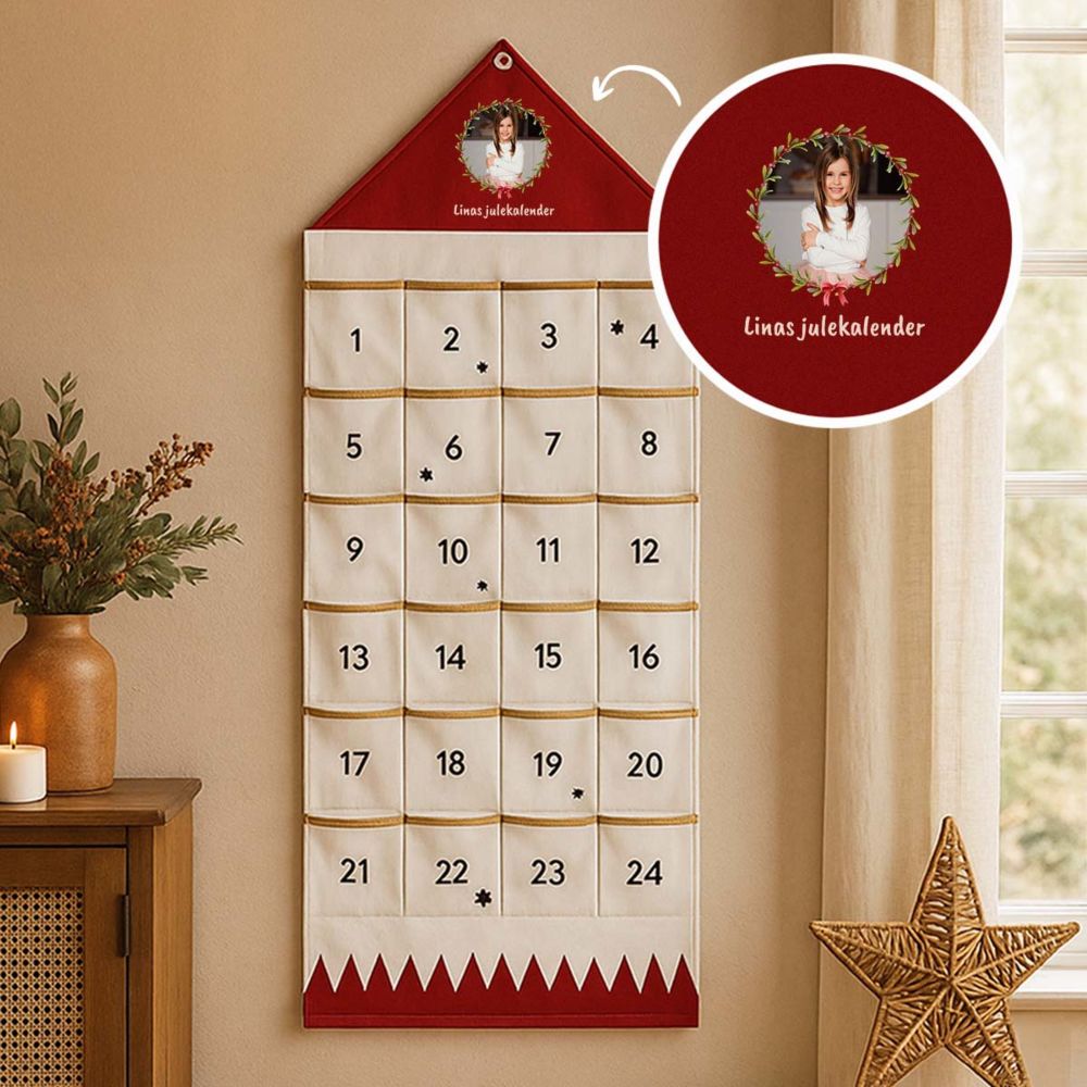 Personalisierbarer Adventskalender mit Foto und Text Personalisierbarer Adventskalender mit Foto und Text