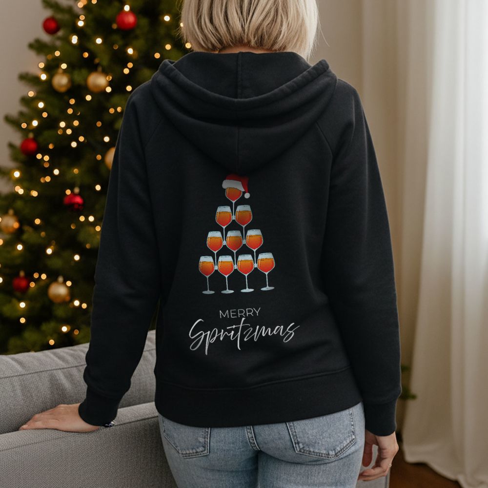 Personalisierbarer Aperol Weihnachtskapuzenpullover