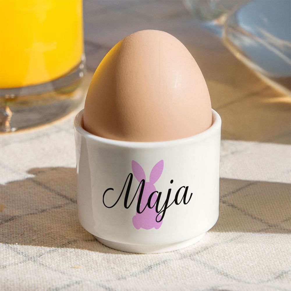 Personalisierbare Eierbecher 2er-Set mit Symbol und Name