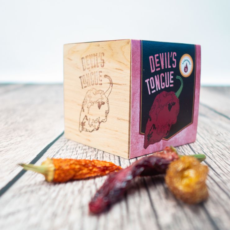 Ecocube - chili i trækube - Devil's Tongue