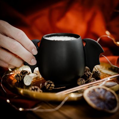 Kaffekrus med flagermusdesign