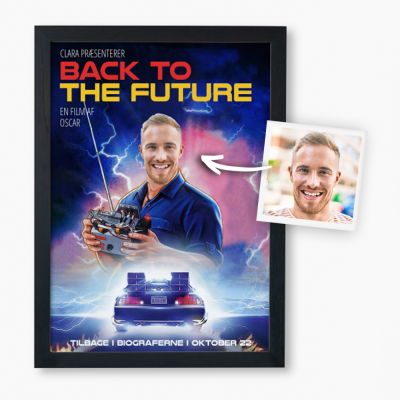 Personaliseret Back To The Future plakat Personaliseret Back To The Future plakat