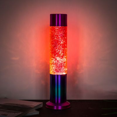 Rainbow glitter lava lampe