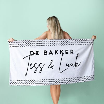 Personaliseret håndklæde med forskellige baggrunde