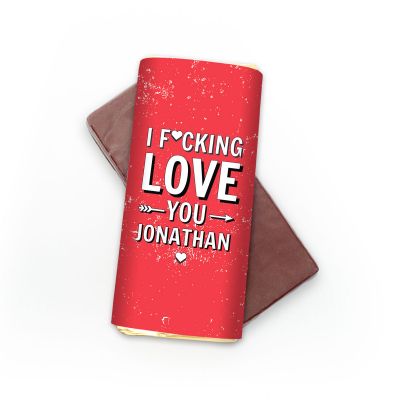 Personaliseret Chokolade I F[...]ing Love You