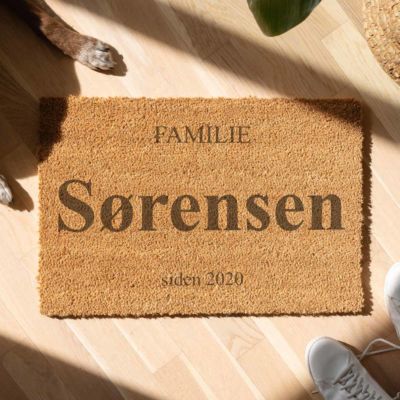 Personaliseret Kokos-dørmåtte med navn