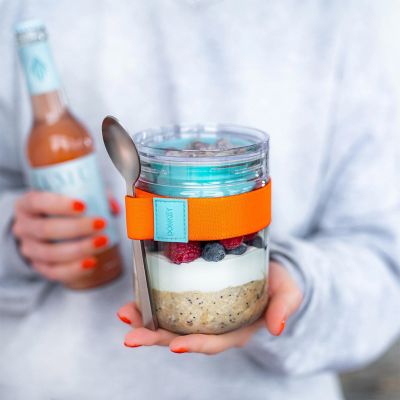 Frokost- eller opbevaringsglas med ekstra skål
