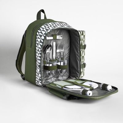 Den grønne picnic-rygsæk