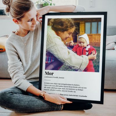 Personaliseret plakat med billede og definition Personaliseret plakat med billede og definition