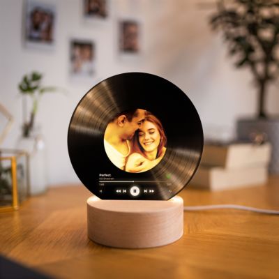 Personaliserbar LED-lampe Record Personaliserbar LED-lampe Record
