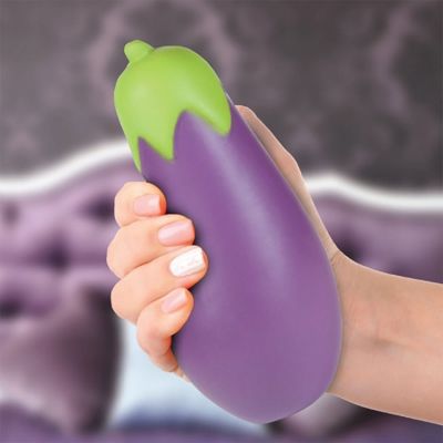 Stor aubergine-stressbold