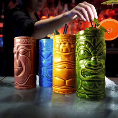 Tiki Cocktailglas sæt á 4 Tiki Cocktailglas sæt á 4
