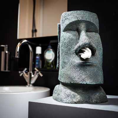 Moai lommetørklæde holder