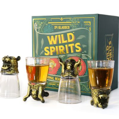 Wild Spirits shotglas sæt med 4 stk.