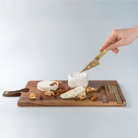 Osteskærebræt med osteknive
