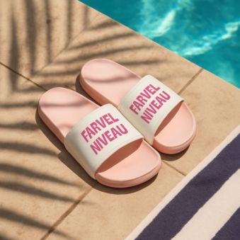Personlige flip-flops med to linjer