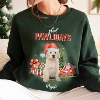 Personlig Bootleg-julesweater med kæledyr