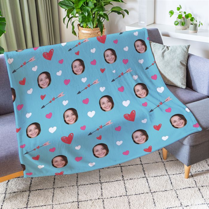 Lille tæppe med multi-face motiv og forskellige baggrunde main product photo
