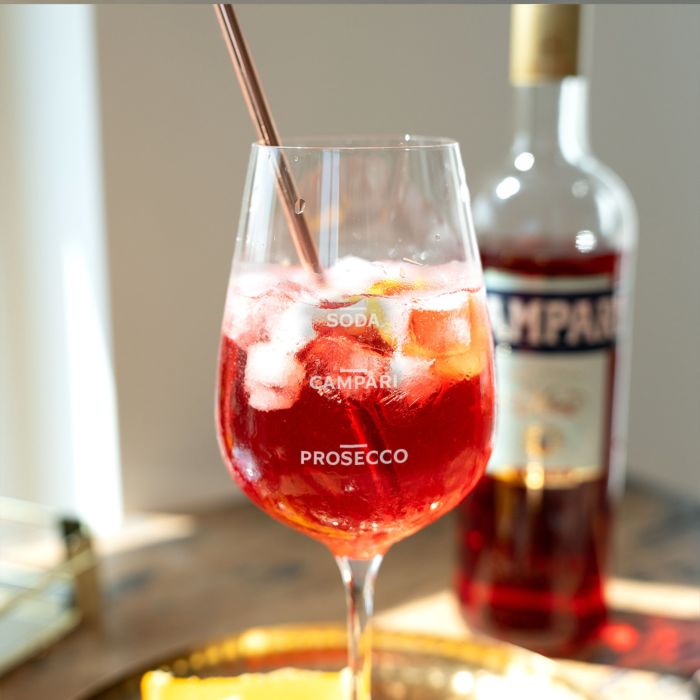 Campari glas, der kan tilpasses