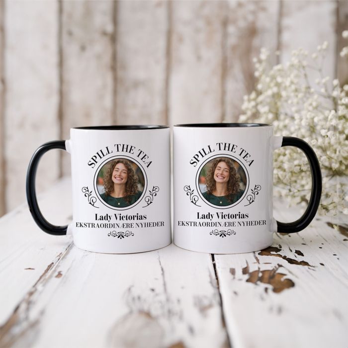 Personligt krus Spill the Tea