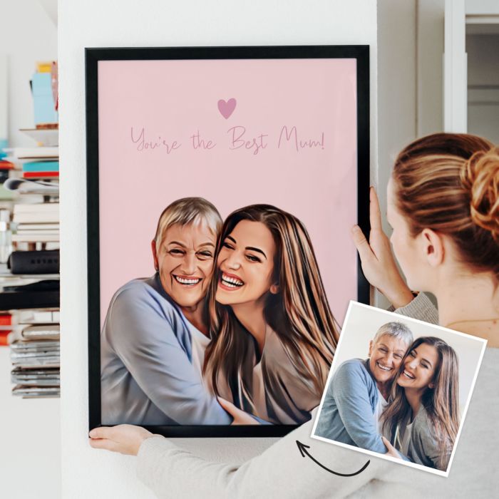 Digital illustration af fotoplakat