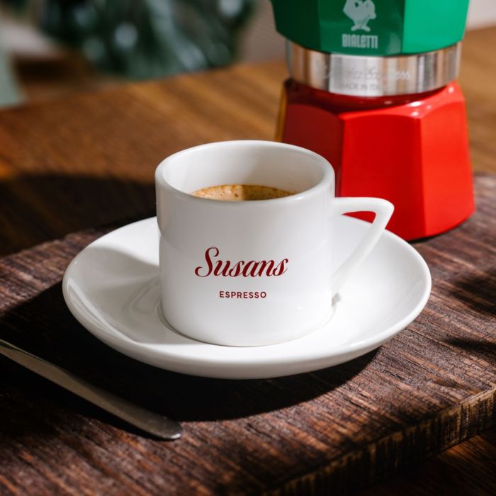 Personalisierbare Espresso Tasse mit Namen