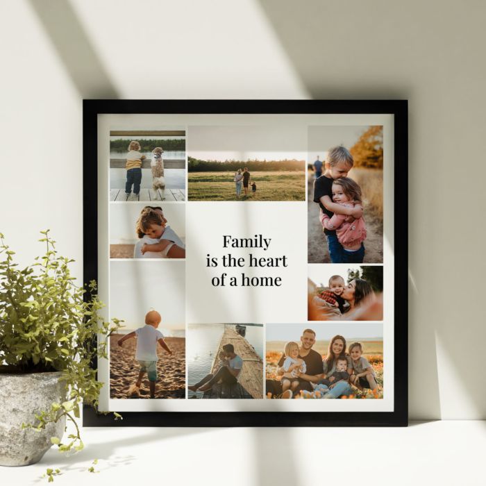 Plakat med 8 billeder og tekst