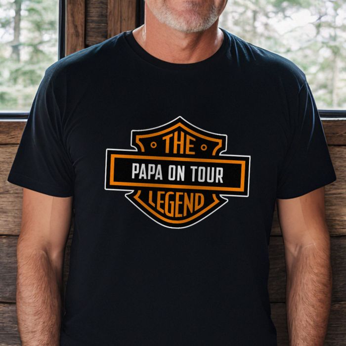 Personlig motorcykel-T-shirt med navn