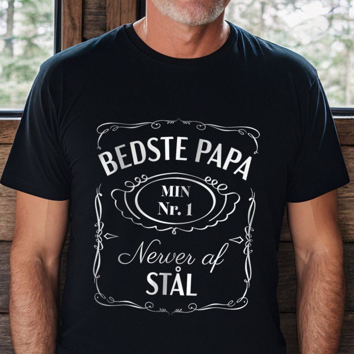 Personlig whisky-T-shirt med tekst