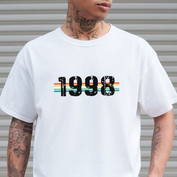 Personlig T-shirt med årstal