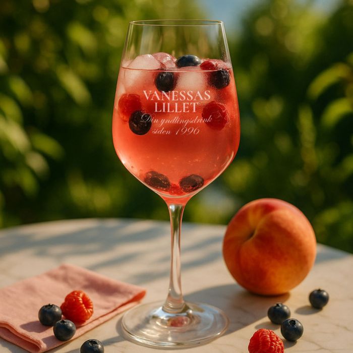 Personaliserbar Lillet-glas med navn