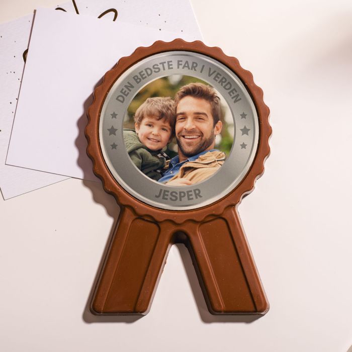 Personlig chokolademedalje som belønning