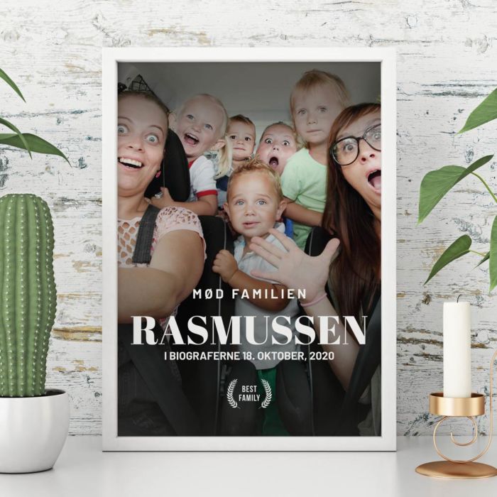Personaliseret plakat som biografplakat