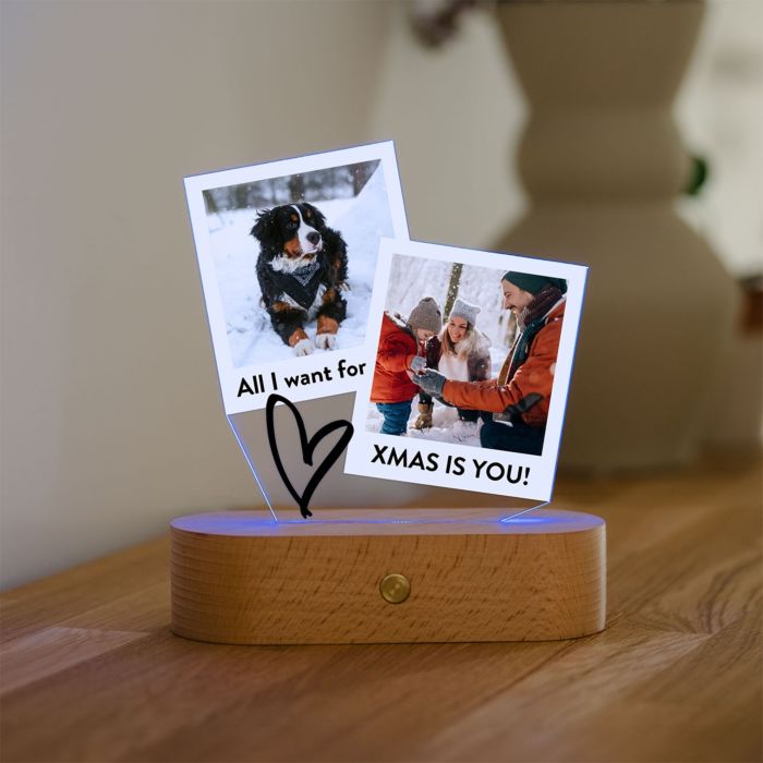 LED-lys i Polaroid-design