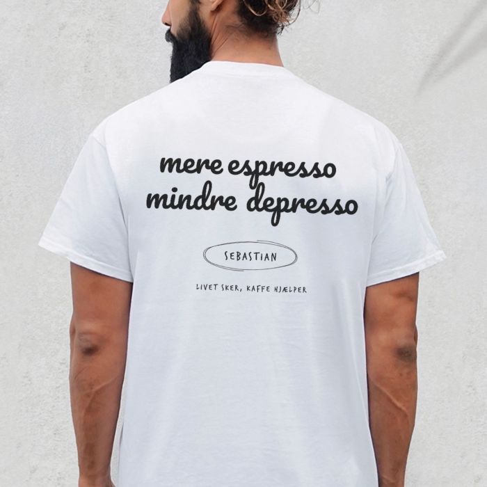 Gepersonaliseerd t-shirt met spreuk en naam