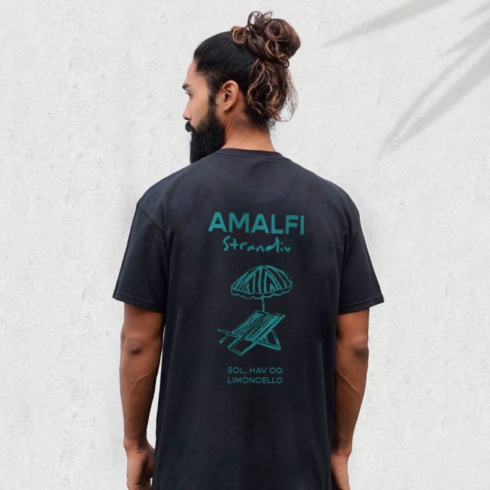 Personlig t-shirt med ferieillustration