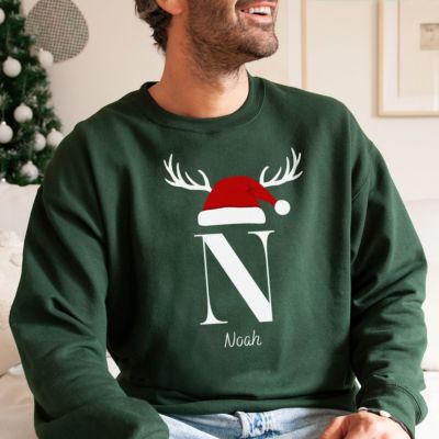 Personlig juletrøje med monogram