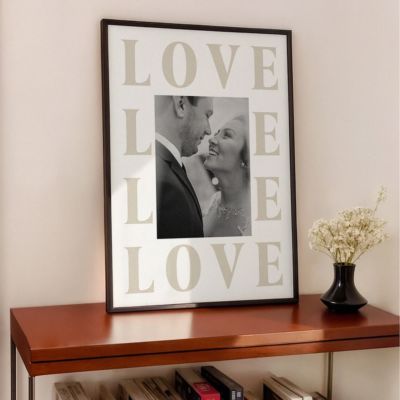 Personaliseret plakat med Love Design og foto