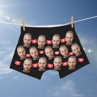 Bukser med et ansigt og forskellige baggrunde