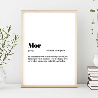 Personaliseret Plakat Ordbog 