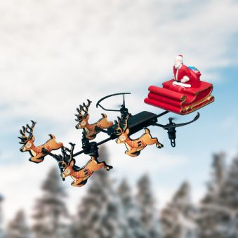 Flyvende Julemandsdrone