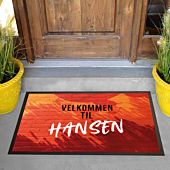 Personaliseret Dørmåtte med tekst